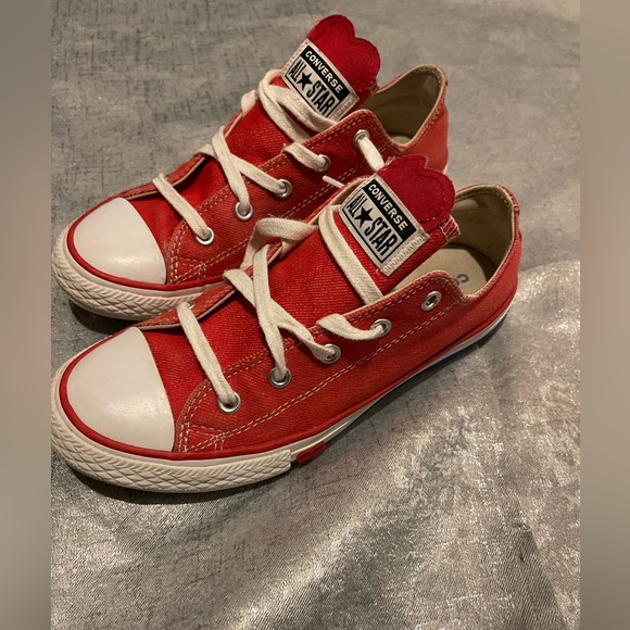 Rare Red Heart Converse size 3Y - Picture 7 of 13